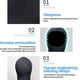 thumbnail image 2 of Eigraketly Gorros de buceo de neopreno para nadar en invierno, capucha para mantener el calor con cubierta para la cabeza del hombro, protección para los Deportes acuáticos yo Eigraketly OD029077-03, 2 of 6