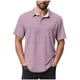 thumbnail image 2 of Blusa y camisa de manga corta con cuello vuelto para hombre, blusa de manga larga con solapa y botones estampados, blusa de poliéster para hombre, 2 of 5