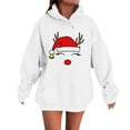 thumbnail image 5 of MHFRRA Sudadera con Capucha para Parejas, Divertida y A Juego, de Manga Larga, Estilo Informal y Deportivo Blanco, 5 of 5