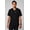 Black, variant on Men's Helix Scrub Top, 1-Pocket - MotionTech Fabric, Wrinkle-Resist, Chest Pocket, Regular Fit, Short Sleeve (Sizes Vary)