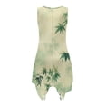 thumbnail image 6 of Uorisanigo Green Leaf Couples' Outfits Husban and Wife Clothing Short Sleeve Shirt for Men Fashion Hawaiian Tops and Women's Tank Dress Flowy Beach Vacation Sundress, 6 of 7