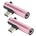 thumbnail image 1 of Dioche Aluminium Alloy 2pcs Adapters 2‑in‑1 Connector For Phone / Tablet / PC For LeEco, 1 of 8