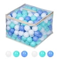 thumbnail image 2 of Pelotas para piscinas MoonXHome, 500 unidades, para niños pequeños de 5,5 cm de diámetro, 2 of 9