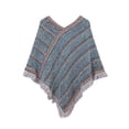 thumbnail image 2 of Poncho, Women's Long Sleeve Shawl, Ethnic Fringe Open Front Poncho, Travel Wrap for Women, Outdoor, Vacation, Versatile Cover Up, Boho Gifts Baberdicy, Ideal for Women, 2 of 9