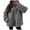 Dark Gray, variant on larppty Womens Sherpa Fuzzy Fleece Jackets Casual Warm Winter Zip Up Long Sleeve Fluffy Coats 2025 FAll With Pockets（Dark Gray，S）