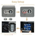 thumbnail image 4 of LOCKSWORTH 0.25 Cubic Feet Electronic Digital Safe Box, Steel Money Safe Box for Home with Fireproof Money Bag for Cash Safe Hidden, Gray, 4 of 8