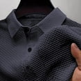 thumbnail image 2 of ShomPort Men's Work Shirts Short Sleeve Collared Textured Stretchy Quick Dry Casual Golf Shirt, 2 of 5