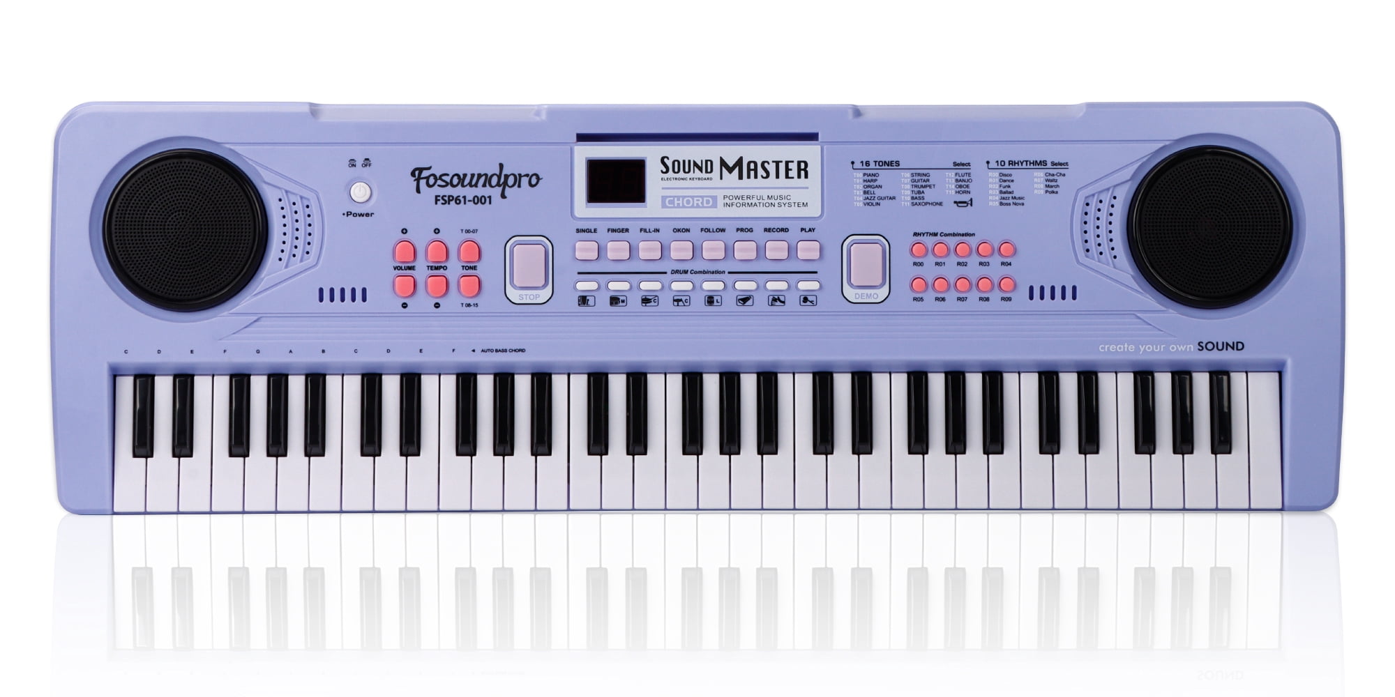 ZENY, Electronic Keyboard, 61-Key, Portable All-in-One Kit