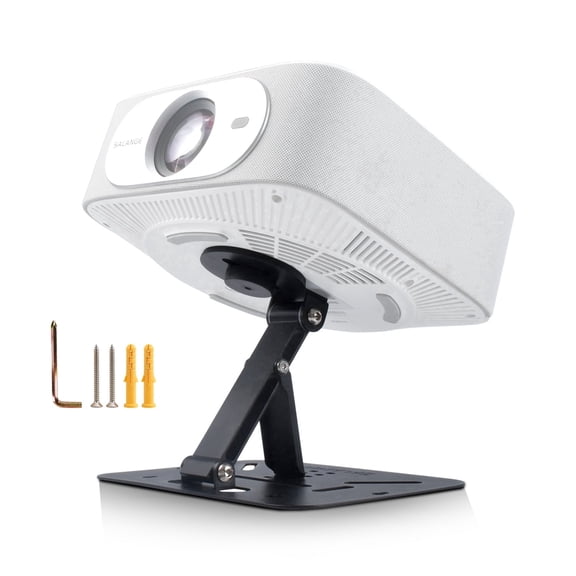 Salange 3-in-1 Mini Projector Stand, Foldable, Easy Setup, Portable and 180° Adjustable, Projector Mount Compatible with Projectors, for Table/Wall/Ceiling(Black)
