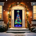 thumbnail image 6 of Oioii Christmas Door Cover for Front Door - Nativity Scene Xmas Decorations,Christmas Backdrops for Photography, Party Decor Supplies, 6 of 9
