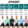 thumbnail image 7 of QPNGRP Women's Long Sleeve Shirts UPF 50+ Sun Protection SPF Quick Dry Lightweight T-Shirt Swim Hiking Runing Fishing Tops White XXL, 7 of 7