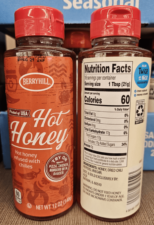 Berryhill Hot Honey Infused with Chilies 12oz 340g (2 Bottles)