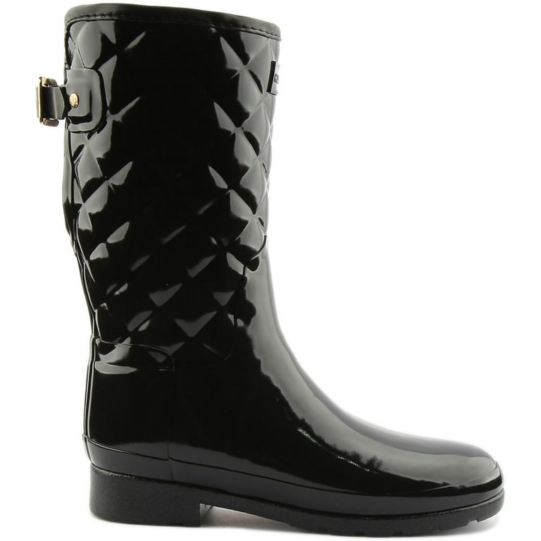 Hunter refined high gloss quilted short sales rain boot