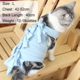 thumbnail image 3 of 1 pieza de traje de esterilización/castración para gatos con modelo impreso, traje postoperatorio para gatos, ropa de destete, ropa transpirable para mascotas, 3 of 5
