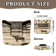 thumbnail image 2 of Haosy American Flag and Cow Golf Mallet Putter Cover Strong Magnetic Leather Golf Club Headcover Closure, 2 of 7