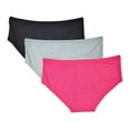 thumbnail image 2 of essie Women's Hipster Panties 3-Pack Nylon Spandex Blend, 2 of 11