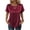 Wine #266, variant on Satin Blouse for Women Business Casual Outfit Short Sleeve Solid Color Tops Crewneck Tshirt Silk Shirt Summer Clothes Dark Blue XL