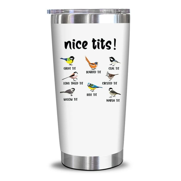 NewEleven Cadeaux d'Observation des Oiseaux, Cadeaux pour Amateurs d'Oiseaux - Cadeaux Amusants pour Hommes et Femmes - Gobelet de 20 Oz