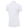 thumbnail image 3 of Women's Antigua White Chicago Cubs Era Stars and Stripes Team Logo Polo, 3 of 3
