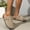 Beige, variant on Men's Suede Closed-Toe Mule Slides, Adjustable Buckle Casual Slip-On Sandals