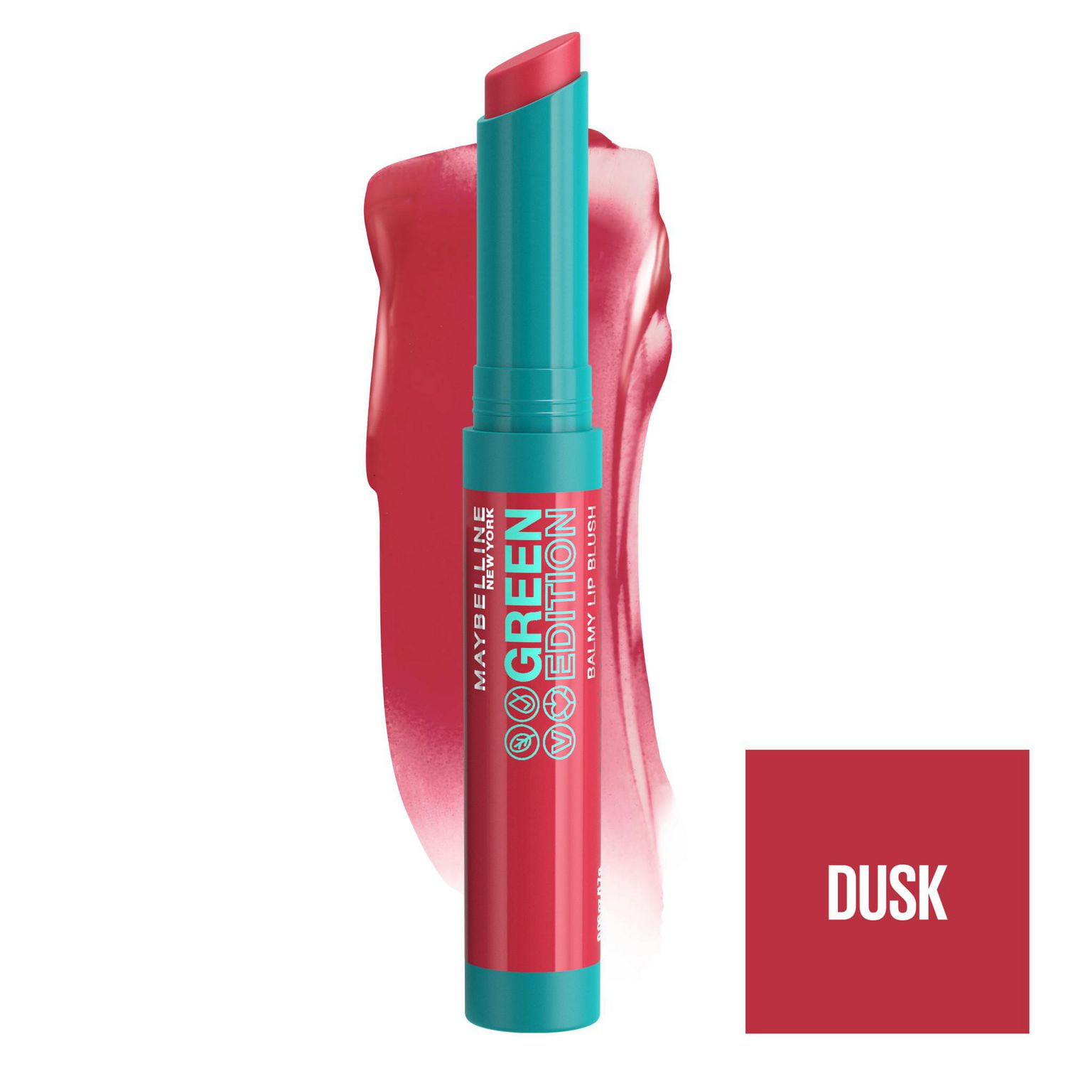 Maybelline New York Green Edition - Maquillage pour lèvres Fards à lèvres crémeux, enrichi à l'huile de mangue, Midnight, 1.7 g