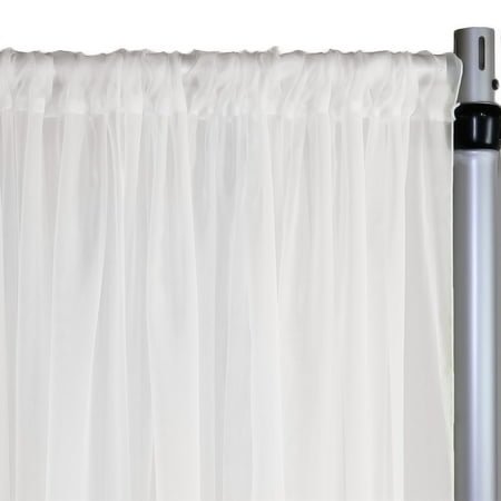 

Your Chair Covers - Voile Sheer Ceiling Drape/Backdrop 20 ft x 116 Inches White