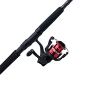 Abu Garcia Black Max Spinning Reel and 66 4-Piece Fishing Rod Combo