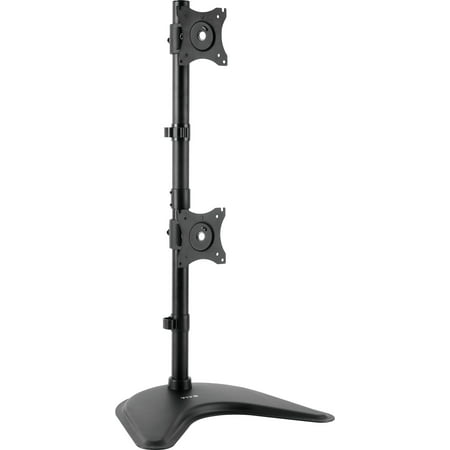 Dual LCD Monitor Vertical Desk Stand Free-Standing Mount for