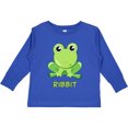 thumbnail image 3 of Inktastic Ribbit Cute Green Frog Boys or Girls Long Sleeve Toddler T-Shirt, 3 of 5