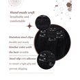 thumbnail image 3 of Extensiones de cabello humano real Hetto Jet Black con clip, 18 pulgadas, 3 of 9