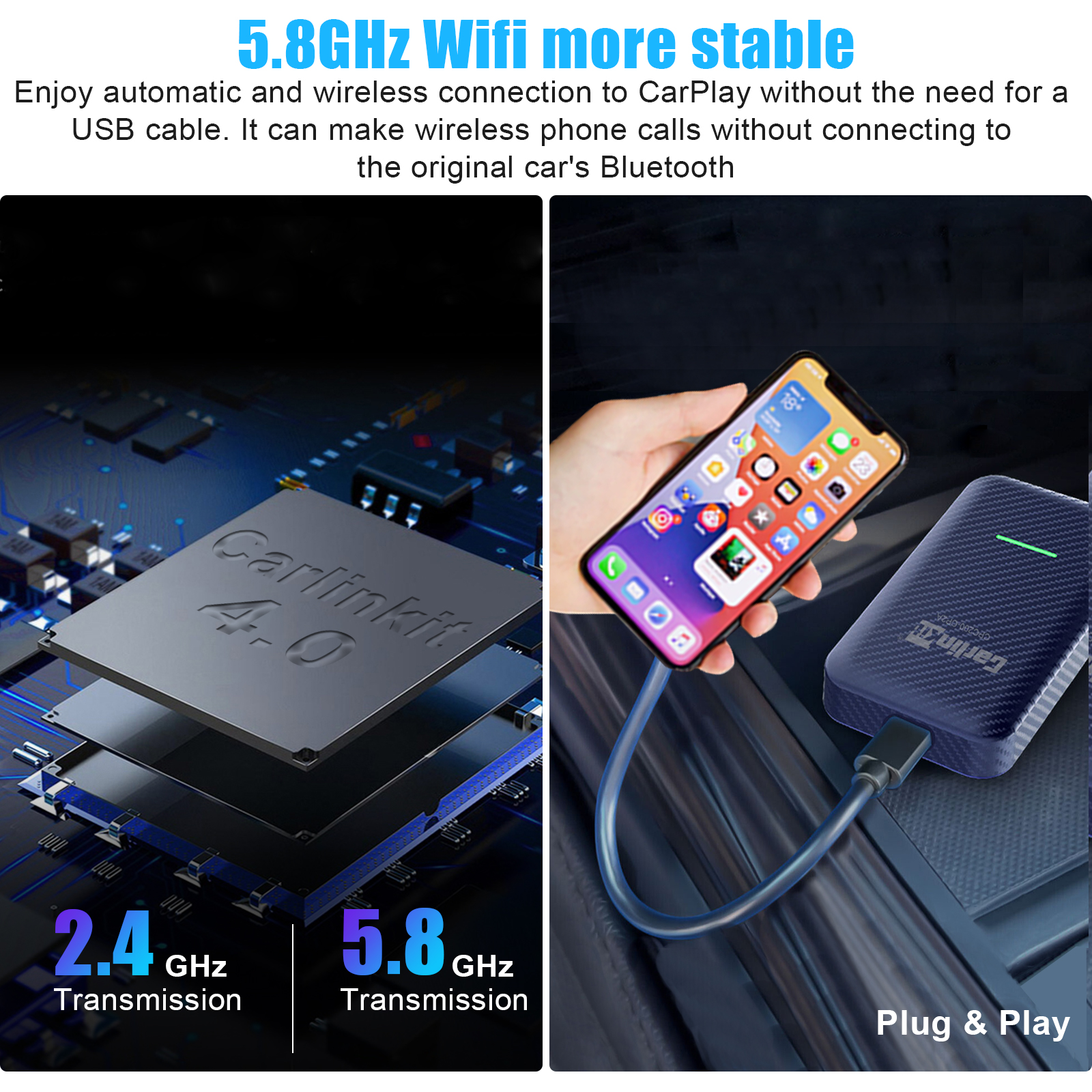 wireless carplay android auto needs cable Carlinkit Car Player for Wired to Wireless Qatar Ubuy