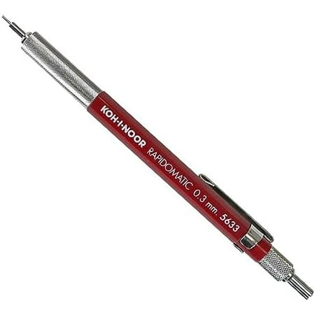Rapidomatic Mechanical Pencil, 3mm lead, Red, Blister Carded, 1 Each$$Office