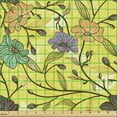 thumbnail image 2 of Ambesonne Botanical Fabric by the Yard Upholstery, Rural Floral Woodland, 1 Yard, Multicolor, 2 of 5