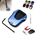 thumbnail image 1 of HUGFEGWE Motorcycle Kickstand Pad,Motorcycle Kickstand Shoe,Motorcycle Kickstand Plate,Motorcycle Kickstand Foot Side Stand Extension Pad Support Plate,Kickstand Foot Plate Extender Accessories (B), 1 of 7