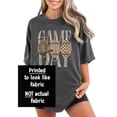 thumbnail image 2 of Game Day Football Shirt for Women Camo Leopard Graphic Tee, Ivory Shirt, L, 2 of 8