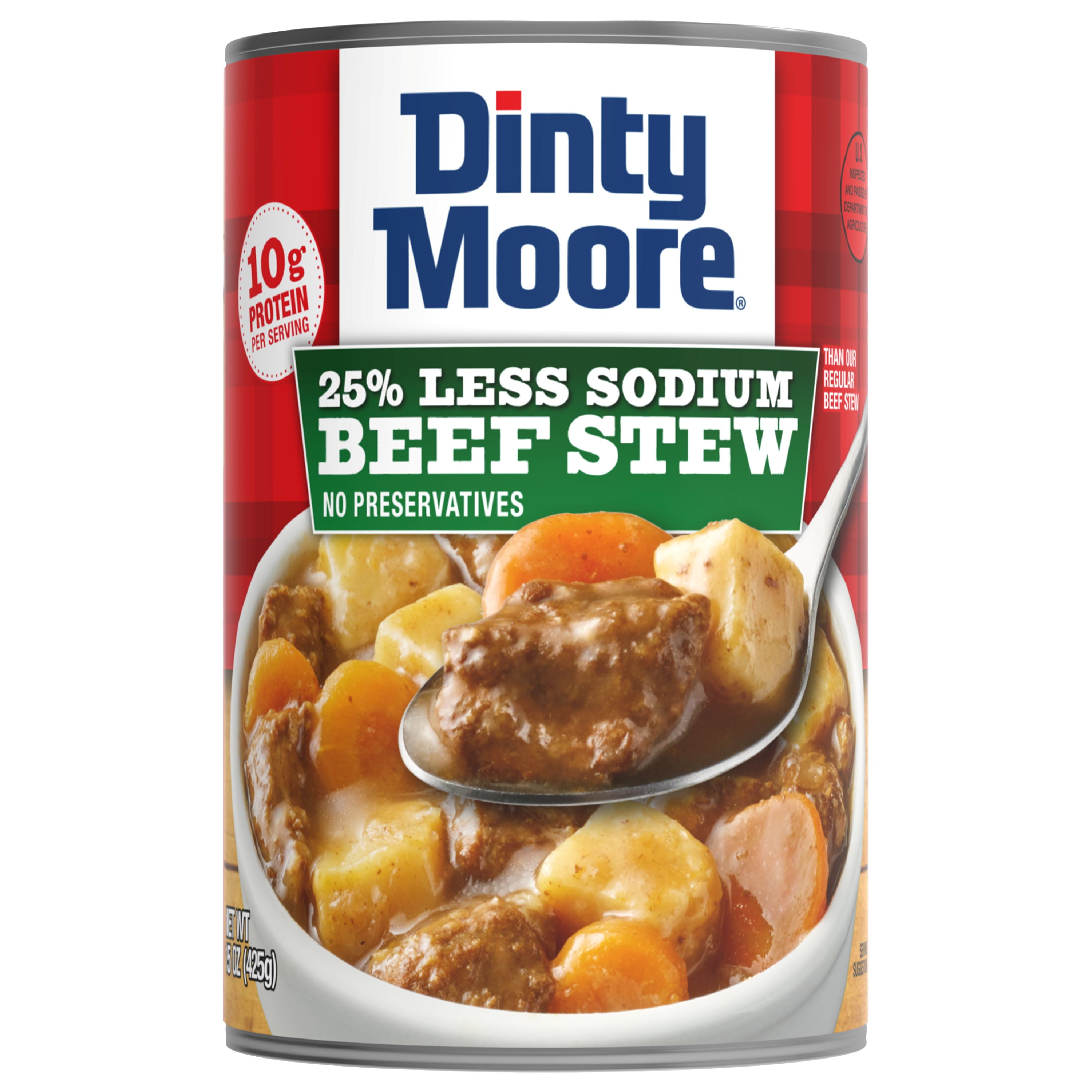 (12 pack) DINTY MOORE Beef Stew 25% Less Sodium 15oz Can