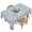 Foggy Blue, Ice Blue, variant on Marine Life Suqare Tablecloth - 54 x 54 Inch, Nautical Ocean Starfish Conch Shells Sage Green Waterproof Tablecloth, Washable Oil-proof Table Cover for Dining/Party/Wedding/Camping/Buffet