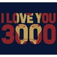 thumbnail image 2 of Boy's Marvel Iron Man Love 3000 Mask Graphic Tee Navy Blue X Small, 2 of 4