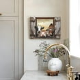 thumbnail image 3 of Farmhouse Animals Cow in Fake Window Wall Art Farmhouse Animals Landscape Picture Country Painting Wall Décor for Bathroom Bedroom Office Unframed Artwork, 3 of 3