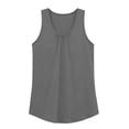 thumbnail image 6 of Workout Tops for Women Sleeveless Athletic Tank Tops Solid Color UPF 50+ Running Tanks with Side Slits Loose Fit Gym Yoga Shirt, 6 of 6