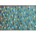 thumbnail image 1 of Ahgly Company Indoor Rectangle Southwestern Light Blue Country Area Rugs, 7' x 9', 1 of 4