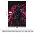 thumbnail image 2 of Darth Vader Throw Blanket Cozy Warm Flannel Blanket for Living Room Bedroom Bed Sofa Camping Travel, All Seasons Fleece Blankets Gifts for Kids Girls Boys Adults 55"x70", 2 of 8
