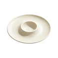 thumbnail image 4 of Plastic Chip and Dip Serving Divided Serving Trays,Stackable Trays with Sauce Compartment,Appetizers and Cheeses Serving Platter Compartment Dish for Dumpling,Snack,Fruit,Veggies and More (Beige), 4 of 4