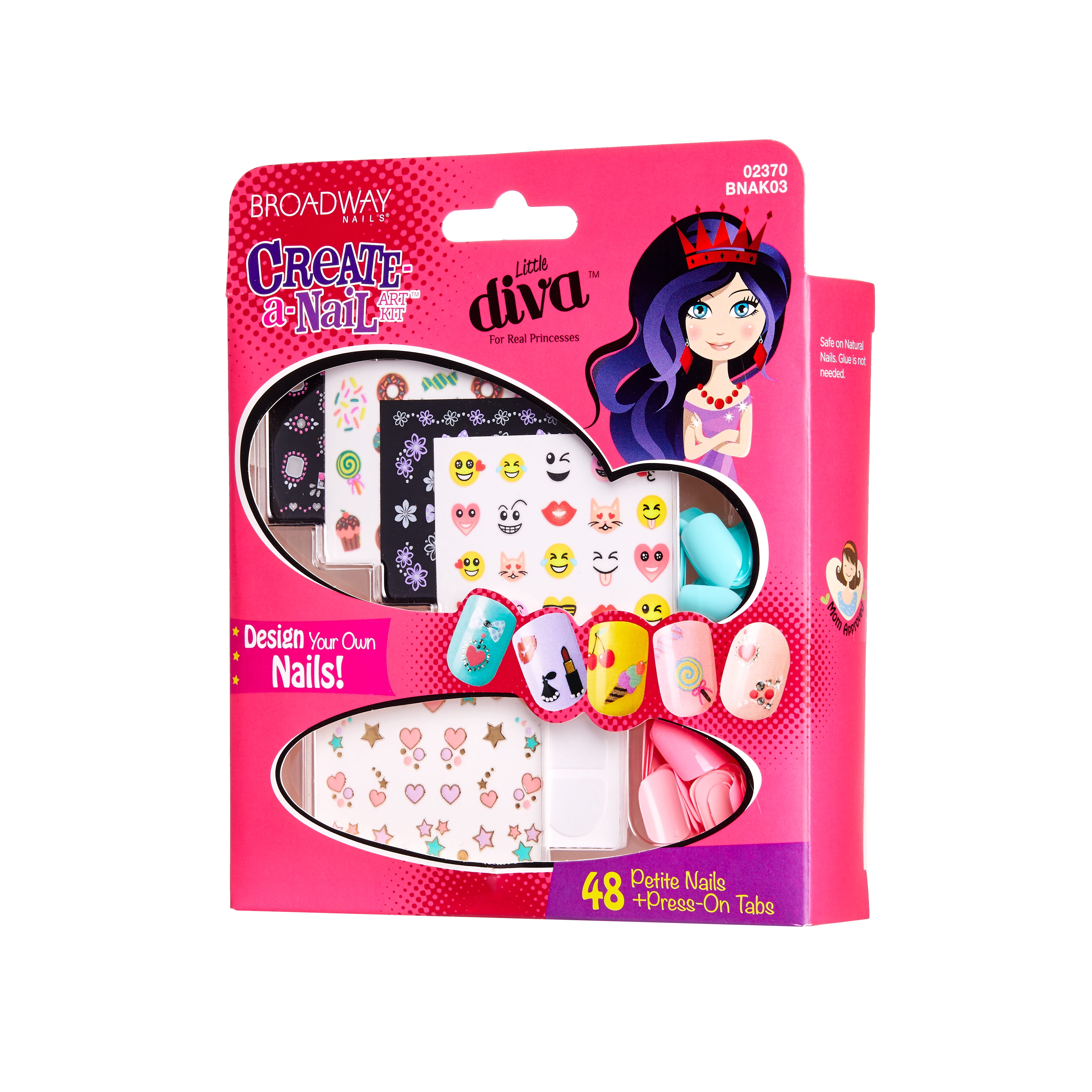 Girls First Nail Art Set 12 Pce in Carry Case Childrens Christmas Toy New 