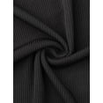thumbnail image 5 of DARING DIVA Women's Plus One Shoulder Blouse 1X Black, 5 of 6