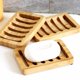 thumbnail image 1 of Paquete de 3 jaboneras de madera de bambú, con jabonera de barra de drenaje automático, jabonera para ducha, jabonera natural para baño, jabonera de cocina XianweiShao 1327533052597, 1 of 4