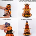 thumbnail image 4 of Halloween Cupcake Stand Decoration,Halloween Reusable 3 Tier Round Cardboard Cupcake Stand Tower,Pumpkin Cupcake Tower for Halloween Birthday Wedding Proposal Anniversary Table Decorations, 4 of 6