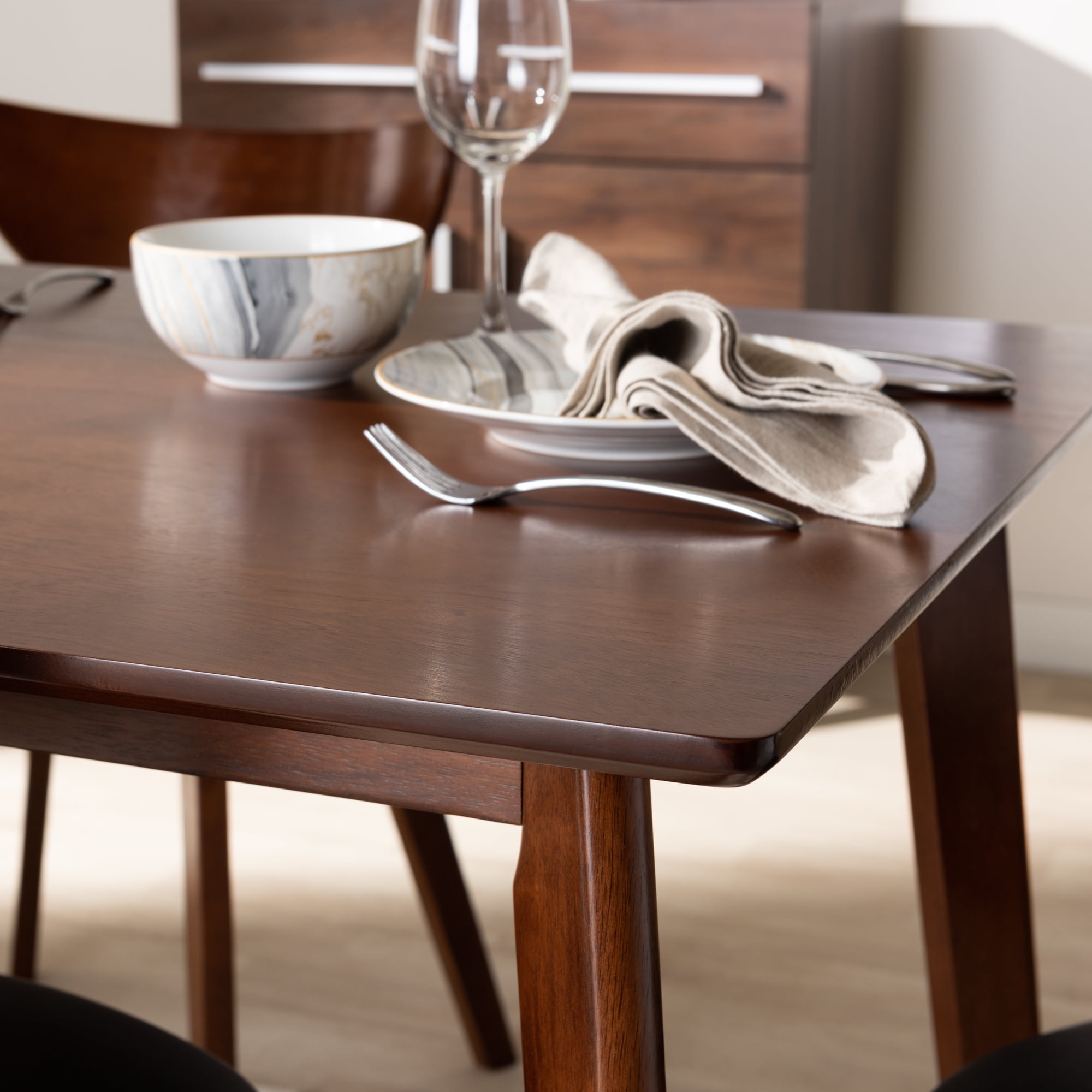 Bellamy Studios Somer 5 Piece Dining Set, Walnut