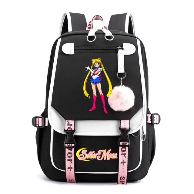 Cross-Border Amazon Direct Supply Beautiful Girl Backpack Teenagers SchoolbagUSBComputer Bag Large Capacity Schoolbag 07 Pretty Girl Backpack