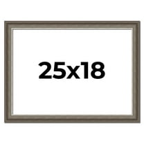25x18 Frame Brown Solid Wood Picture Frame | 1.75 Inch Moulding Width | Austin Frame Complete with